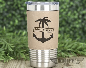 Personalized Boat Gift, Personalized Boat, Anchor Monogram, Boat anchor Gift, Sailing Gift, Beach Palm Tree, Palm Tree Anchor, Captain Gift