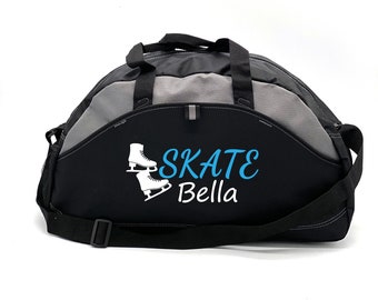 Custom Figure Skating Bag, Custom Skating Bag, Figure Skating Gift, Ice Skating Bag, Ice Skating Practice Bag, Skater Duffle, Skate Gear
