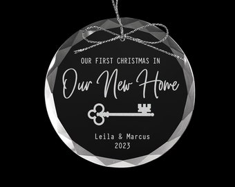 Our New Home Ornament, Our First Christmas In Our New Home Christmas Ornament, Personalized New House Ornament, New Home Gift, New Owners