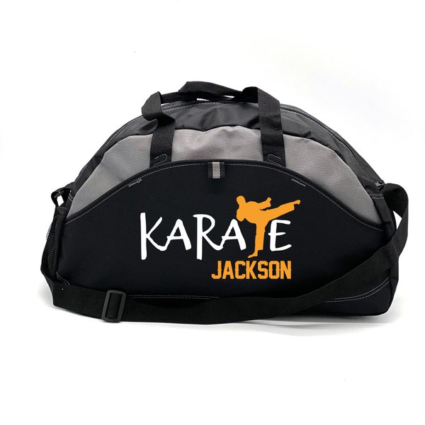 Custom Karate Bag,  Boy Martial Arts,  Kung Fu Bag, Tae Kwon Do Bag, Sensai bag,  Kick Boxing, Personalized Duffle, Karate Girl, Student Bag