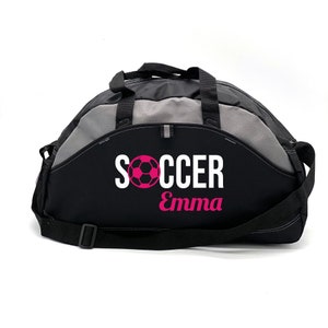Personalized Duffle Bag, Kids Personalized Bag, Soccer Sports Duffle Bag, Custom Soccer Bag, Practice Bag, Coach Gift, Soccer Practice image 1