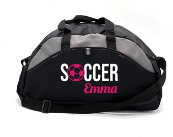 Personalized Duffle Bag, Kids Personalized Bag, Soccer Sports Duffle Bag, Custom Soccer Bag, Practice Bag, Coach Gift, Soccer Practice