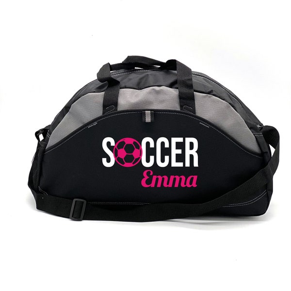 Personalized Duffle Bag, Kids Personalized Bag, Soccer Sports Duffle Bag, Custom Soccer Bag, Practice Bag, Coach Gift, Soccer Practice