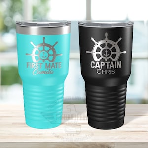 Personalized Boat First Mate Tumbler, Nautical Gifts, Captain Gift, Boat gift, Captain Tumbler, Boating gifts, Boat Tumbler, Sailing Gift