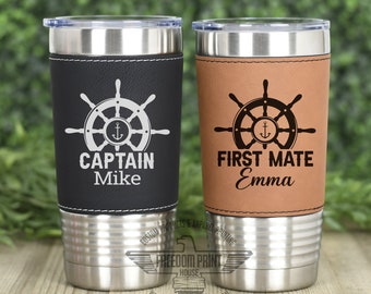 Personalized Boat gift, First Mate Tumbler. Boat Captain, Gift for Captain, Boat Owner Gift, Gift for Dad, Best Dad Gift, Best Boat Captain