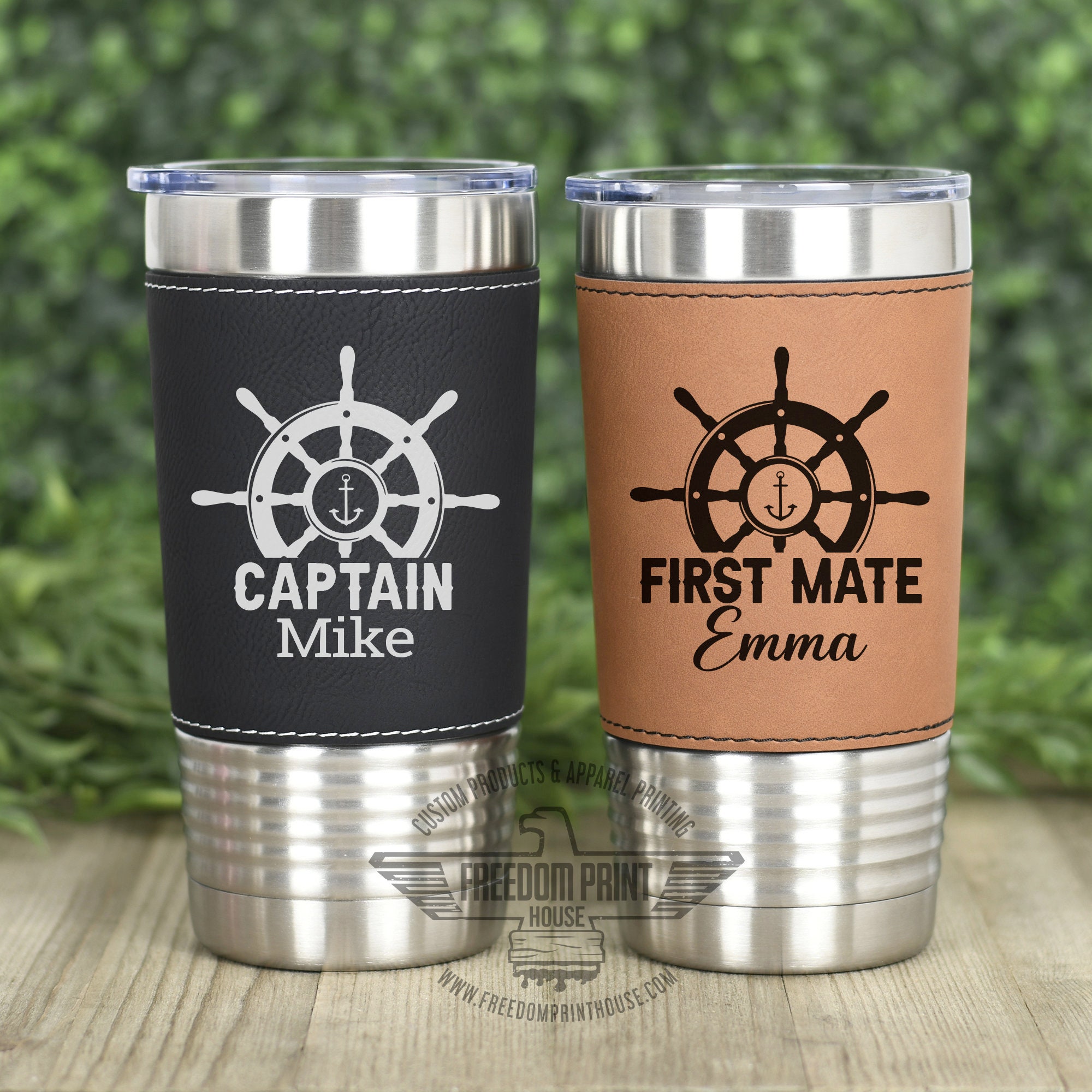 Captain Tumbler, Colster 20 or 30 Oz Engraved Tumbler