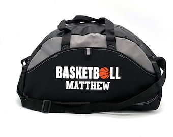 Basketball Bag, Personalized Duffel, Your Custom Name, FREE SHIPPING, Team Sport Bag, Gift for Basketball Player, Practice Bag, Sports bag