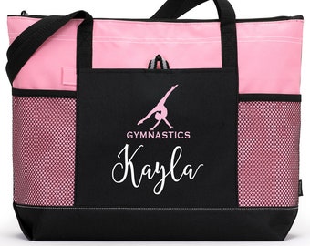 Custom Gymnast Bag, Gymnastics Bag, Custom Tote Bag, Gymnast Team Bag, Girl Gymnastics bag, Teen Gymnast Gift, Gymnastics Life, Coach Gift