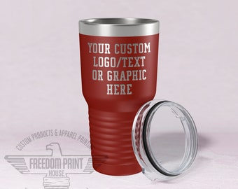 Engraved Company Logo, Corporate Logo, Custom Logo, Personalized Name, Movie Quote, Song Lyric, Limited Edition, Company Logo, 30oz Tumbler