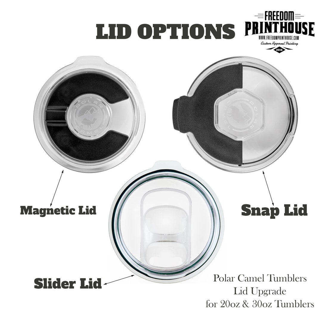 Polar Camel Replacement Lids, Slide Closure Lid, Snap Lid