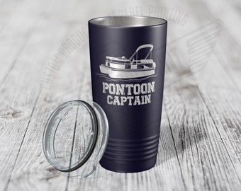 Tumbler Gift for Pontoon Captain