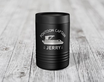 Personalized Pontoon Captain,  Lake Can Holder, Pontoon Boat Beer Holder, Pontoon Party, Boat accessories, Pontoon First Mate, Pontoon Life