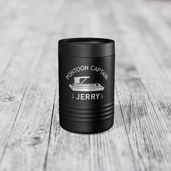 Personalized Pontoon Captain,  Lake Can Holder, Pontoon Boat Beer Holder, Pontoon Party, Boat accessories, Pontoon First Mate, Pontoon Life