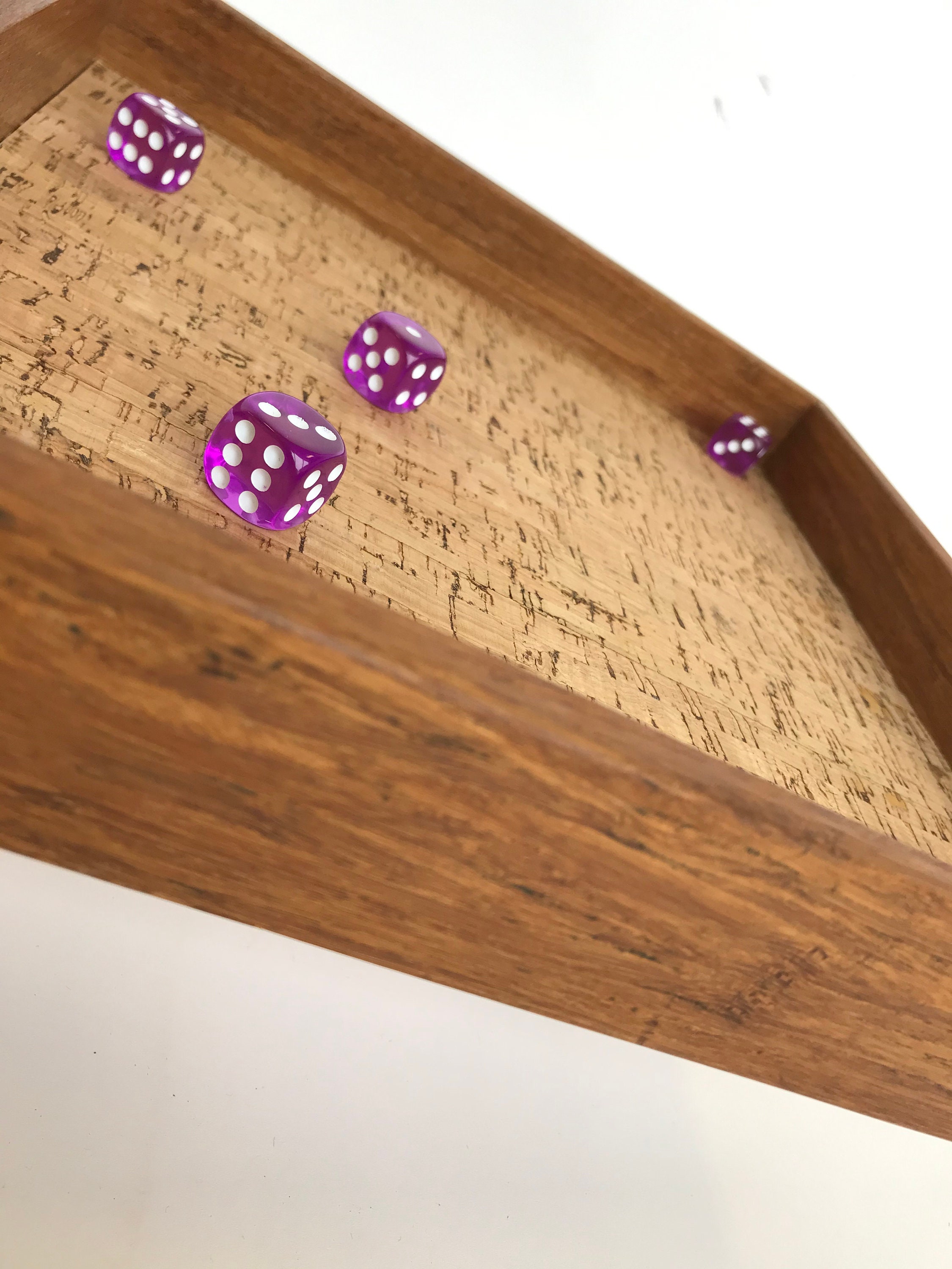 Bamboo DICE TRAY for Yahtzee / Dnd / Bunco / Other Games Etsy