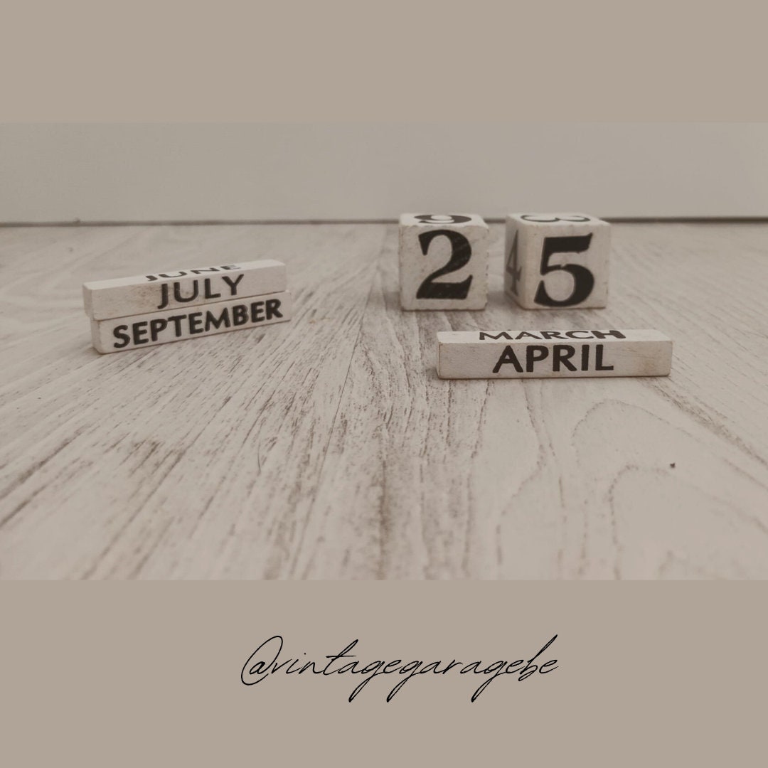90s Wood Calendar - Etsy