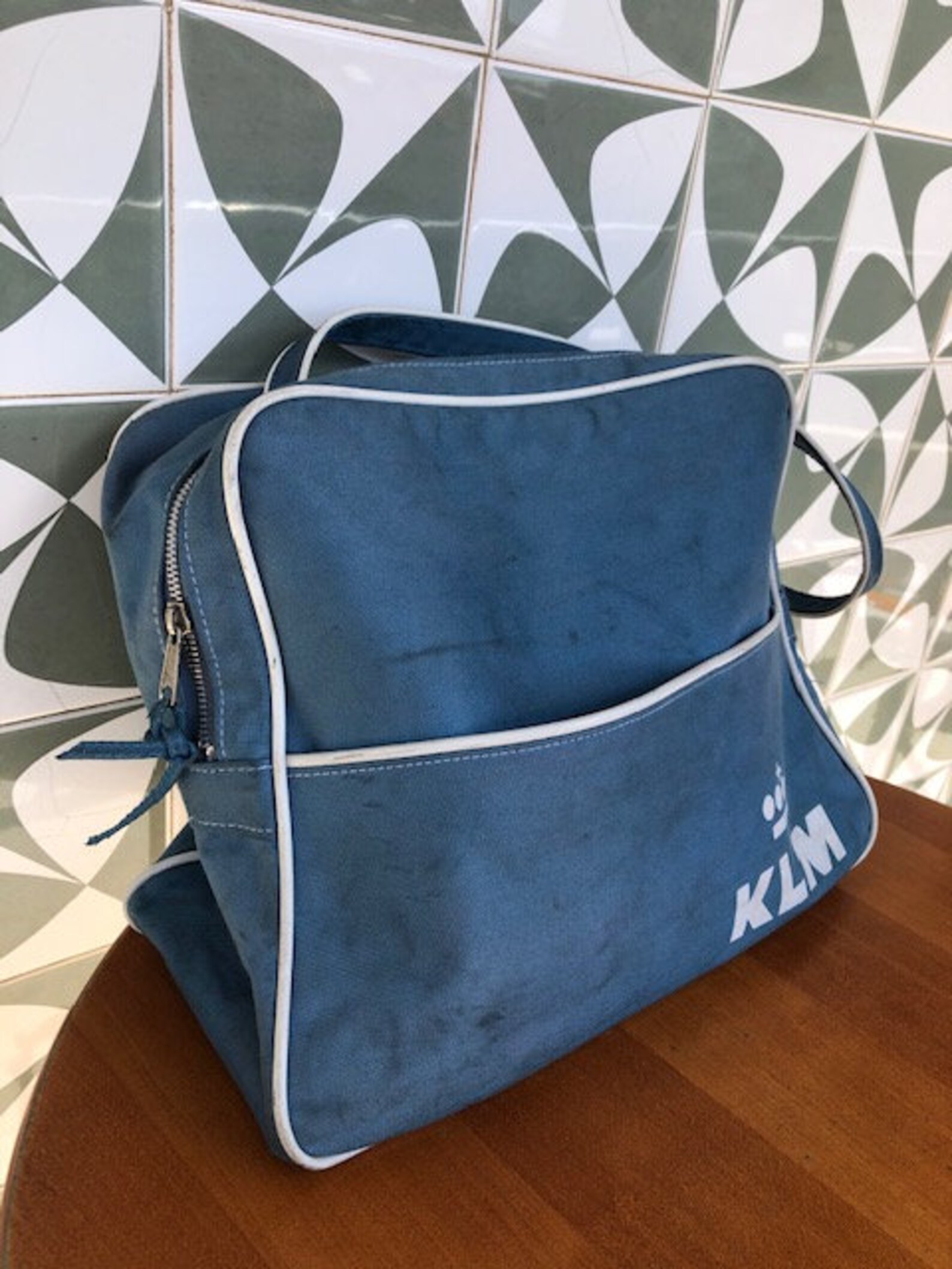 KLM vintage travel bag Etsy