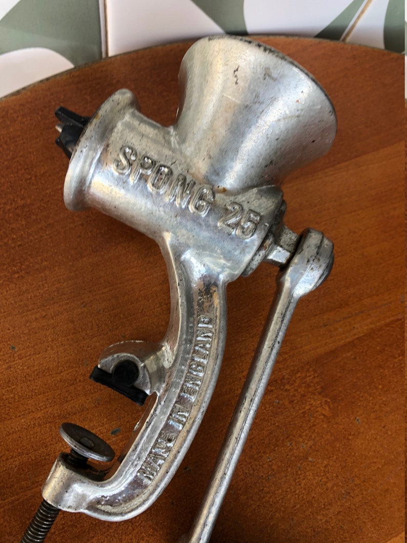 Spong 25 Vintage Meat Grinder Etsy