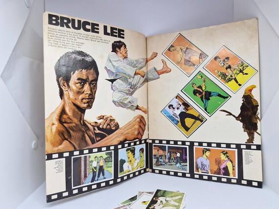 Bruce Lee Kung Fun Stickers Album - Etsy
