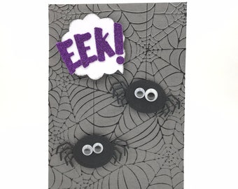 Halloween EEK! Spider Card - Spider WEb