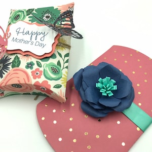 Mother&#39;s Day Gift Box - Set Of 2 - Floral Pillow Box - Treat - Candy - Sweets - Party -Easte - Birthday Wrapping- Flower- Butterfly-Favours