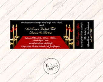 prom event ticket etsy
