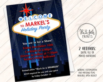 Vegas Invitation Etsy