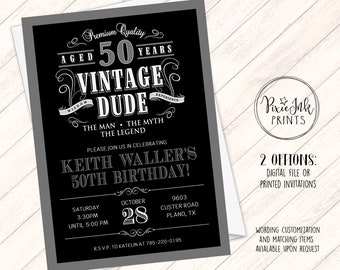 aged to perfection invitation etsy