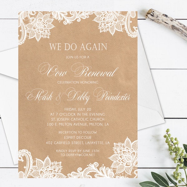 Vow Renewal Save the Date - Etsy