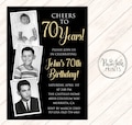 Photo Birthday Party Invitation, Birthday Invitations with Pictures, Birthday Invitation with Photos, Picture Birthday Invitations Printable