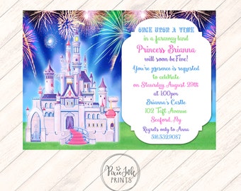 Castle Birthday Invitation, Princess Castle Birthday Invitation, Castle Birthday Party Printable, Princess Birthday Party Invitation