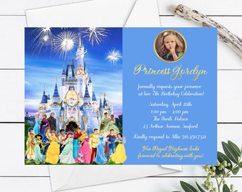 Princess & Princes Birthday Invitation, Princess Birthday Invitation, Princess Birthday Party Printable, Prince Birthday Party Invitation