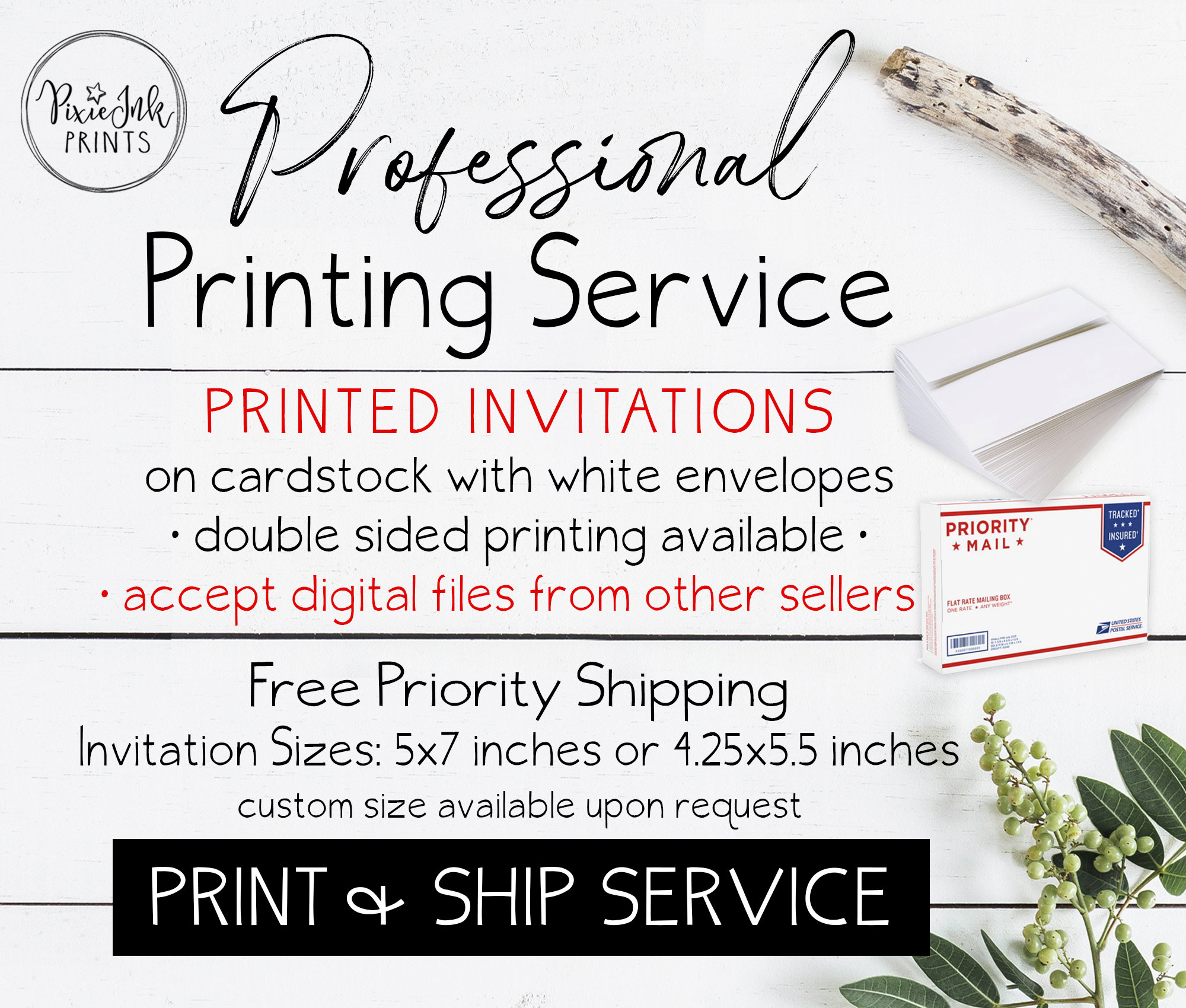 Invitation printing services deals
