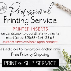 Professioneller Druckservice, Empfangskarte, Gedruckte Detailkarte, Gedruckte Einlegekarten, Babypartybuchanfrage, Benutzerdefinierter Druck