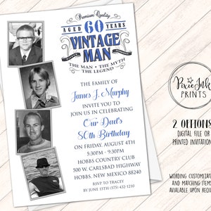 Birthday Invitations with Pictures, Custom Photo Birthday Party Invitations, Picture Birthday Invitations, Birthday Invitations with Photos