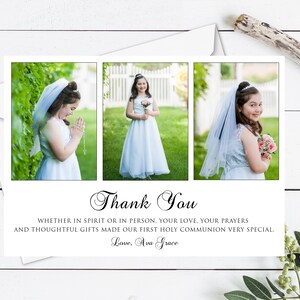 Communion Thank You Card , Communion Picture Thank You, First Holy Communion Picture Thank You, DIY Communion Printable, Communion Picture