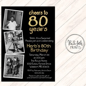 Birthday Invitations With Pictures, Custom Photo Birthday Party ...