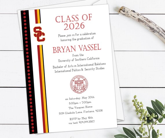 Graduation Party Invitation, College Graduation Class of 2024 High School Graduation Party, College Logo Invitation Digital Download