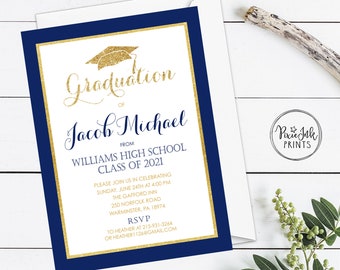 Graduation Party Invitation, Grad Party Class of 2021 Graduation Invitation, High School Graduation Invitation, College Graduation Party