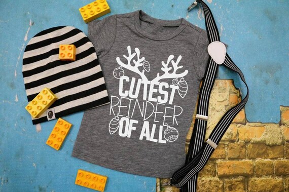 Toddler Christmas Shirt: Cutest Reindeer Tee