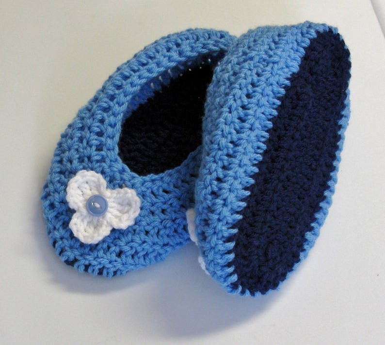 Crochet PATTERN Women's Ballet Slippers, Easy pattern, English French PDF 7 image 5