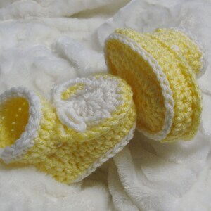 Patron CROCHET Chaussons deux couleurs pour bébés 0-6 mois, patron facile, explications français, anglais, PDF 65 image 7