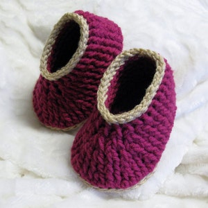 Crochet PATTERN Children's Ribbed Slippers, Ages 3 to 8, Easy Pattern, English French PDF 63 image 5