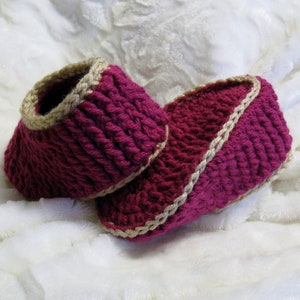 Crochet PATTERN Children's Ribbed Slippers, Ages 3 to 8, Easy Pattern, English French PDF 63 image 8