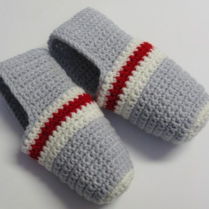 Crochet PATTERN Men's Sock Monkey Slippers, Work Sock Slippers, Easy Pattern, English French PDF 31 image 2