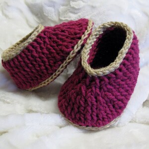 Crochet PATTERN Children's Ribbed Slippers, Ages 3 to 8, Easy Pattern, English French PDF 63 image 3