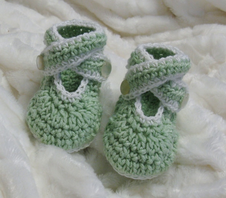Cross Strap Baby Booties 0-6 months Cross strap baby shoes image 2