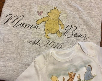 Mama Bear Pooh shirt/ Mama bear Pooh sweatshirt