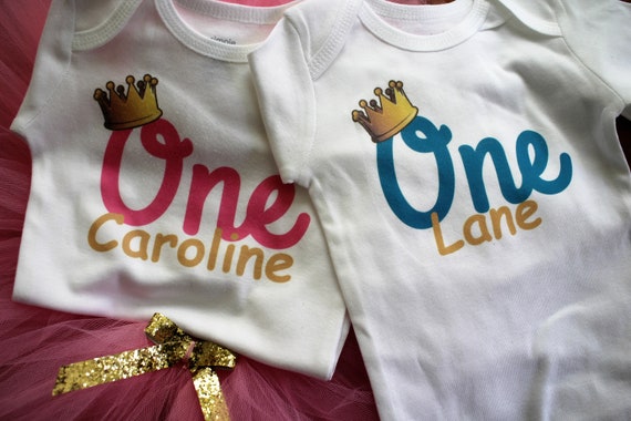 First Birthday Outfit: Princess Prince Bodysuit & Tutu First Birthday Outfit: Princess Prince Bodysuit & Tutu