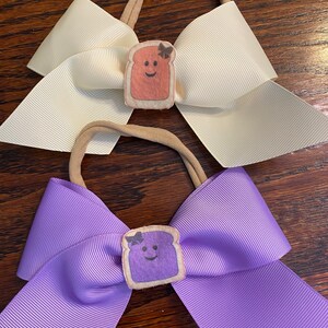 Peanut Butter and Jelly outfit for twin girls/Peanut butter image 3