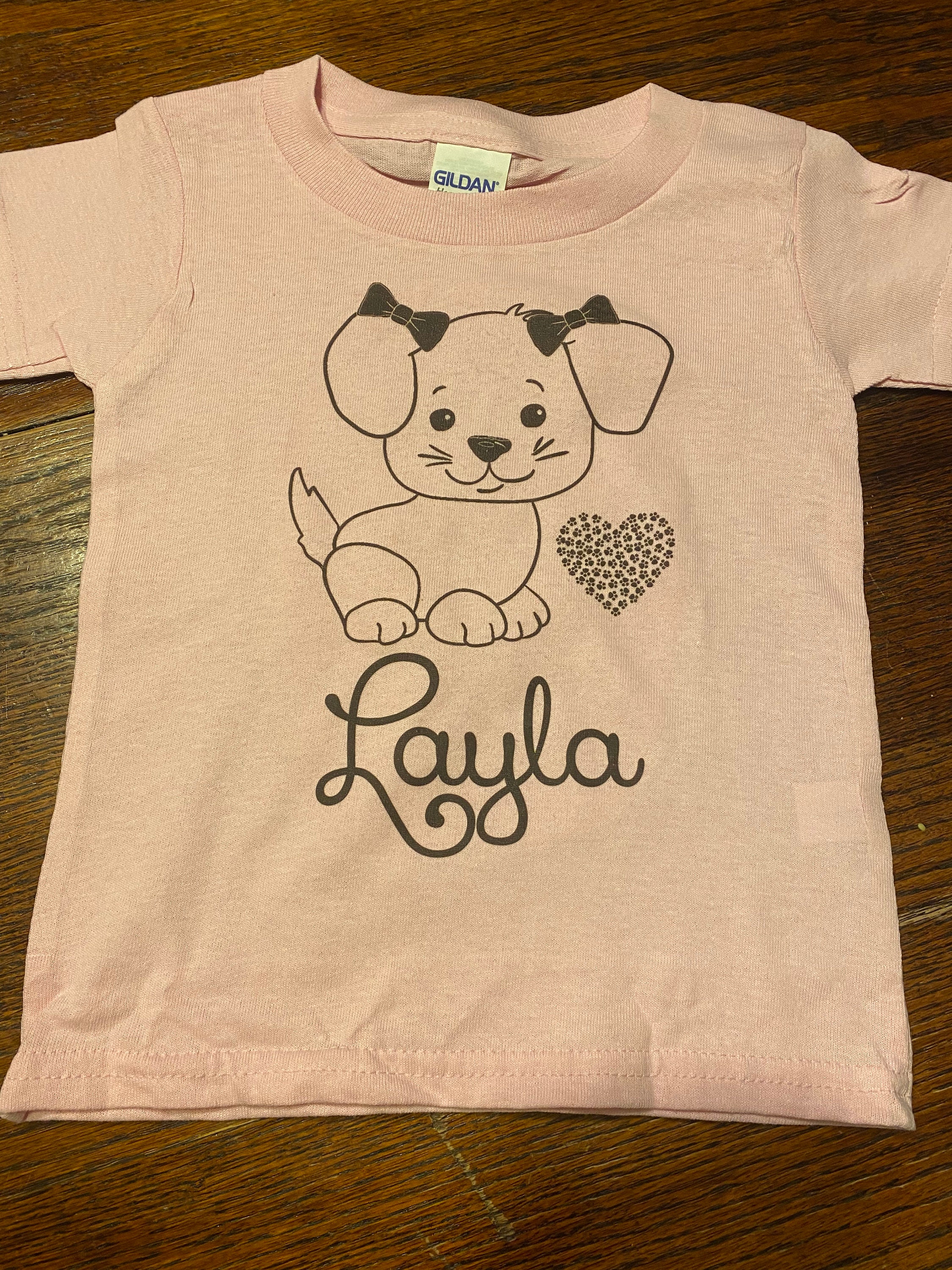 Personalized Dog Shirt/toddler Girl Dog Shirt/custom Puppy - Etsy